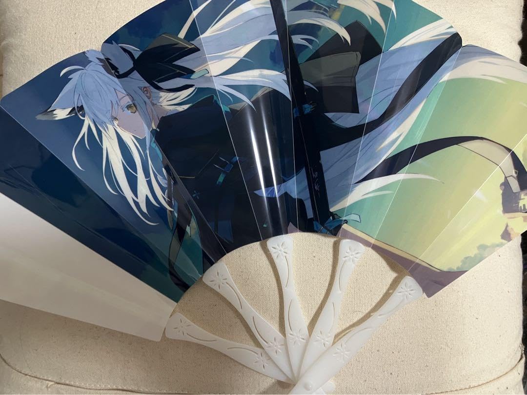 Amazon.co.jp: c102 white parabellum 凪白みと クリア扇子 白上フブキ